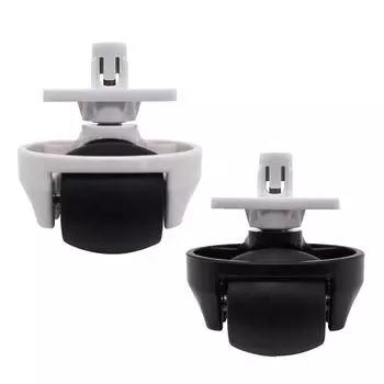 Стабильное переднее колесо 1 шт. Черный/белый Прочный Высокое качество чёрный