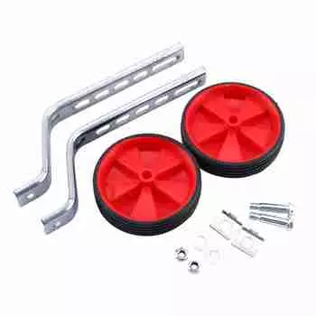 Стабильные детские велосипедные стабилизаторы Колеса для обучения велосипеду Универсальные безопасные 12?20 дюймов, красный