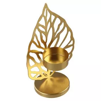 Стабильные золотистые металлические подсвечники, железный подсвечник ручной работы, скандинавская подставка для свечей, декор для ужина Gold-style B