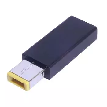 Стабильный и эффективный 100 Вт PD USB C на квадратный порт адаптер квадратный наконечник штекер конвертер для ThinkPad/NEC адаптеры питания