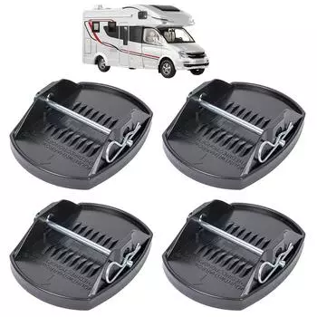 Стабилизаторы домкрата для автофургона, 4 шт., гибкие подкладки для выравнивания прицепа с постоянным креплением, стабилизаторы домкрата оранжевый