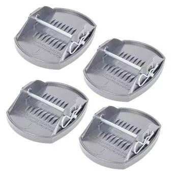 Stabilizer Jack Pads Permanent Attached Jack Stabilizers 4pcs Chock Blocks Trailer Leveling Flex Pad With Permanent Attached чёрный