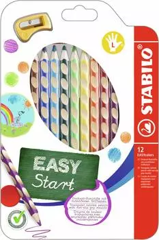 Stabilo Watercolor Pencil Easy Color for Left Hand 12 Colors 331-12