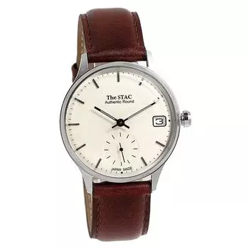 [The Stack] Часы STAC Made in Japan, настоящие, круглые, 36 мм, классические, мужские, женские
