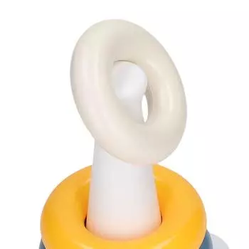 Stacked Circle Toy Educational Colored Portable Plastic Ring Stacking Toy for Infants and Toddlers