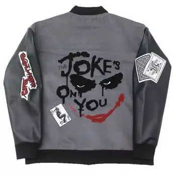 Стадионный джемпер Джокер Джордж Темный рыцарь 70 см Рукав 58 см Окружность 70 см [Marushin] (3L) Длина приблизительная. Длина приблизительная. (Плечо приблизительно. 22см)