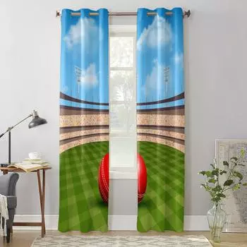 Стадионный мяч, оконный занавес, спальня, гостиная, оконные шторы, кухонные украшения, жалюзи, занавеска 135W x 60H(cm) x1