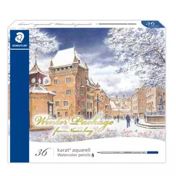 STAEDTLER Colored Pencil Karato Aquerel Limited Winter Package Watercolor 36 Colors 125 M36W21