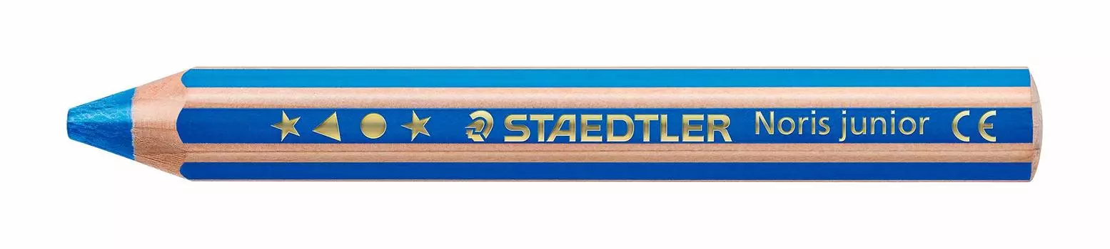 Staedtler colored pencils blue blue 6 pieces Norris Junior watercolor colored pencils thick shaft 140-36