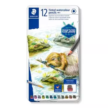 STAEDTLER Colored Pencils Color Graphite Watercolor 12 Color Set 14610T M12