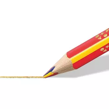 Цветные карандаши Staedtler Jumbo 3 цвета, цветные карандаши на масляной основе Norris Scrub 1274 KP50 (Красный, Синий, Желтый)
