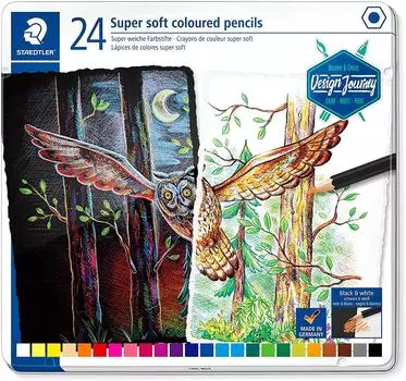 STAEDTLER Design Journey цветные карандаши супер мягкие 24 шт 149C M24 Design Journey [Товар]