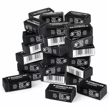 Staedtler Eraser Razoplast Black 40 pieces 526 B40-940