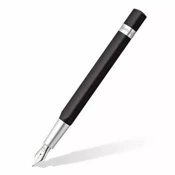 Перьевая ручка Staedtler TRX M со средним наконечником и треугольным стержнем, с футляром черного цвета 476TRX9M чёрный