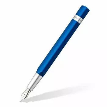 Staedtler Fountain Pen TRX M Medium Point Triangular Shaft with Case Blue 476TRX3M