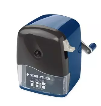 Staedtler Pencil Sharpener Mars Tabletop Pencil Sharpener with sharpening angle adjustment function For pencils and colored pencils Compatible with синий