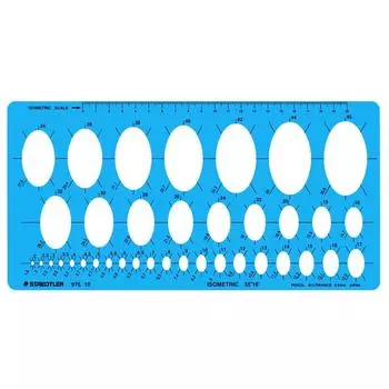 STAEDTLER Шаблон Эллипс Линейка 1 шт 976 10