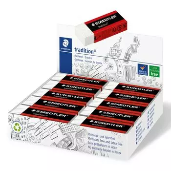 Staedtler Tradition Eraser 526 T20 Eraser, 20 Count