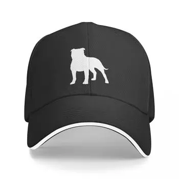 Стаффордширский бультерьер силуэт(s) Бейсбольная кепка Wild Ball Hat Кепка на заказ Женские шляпы Унисекс