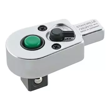 Stahlwille 58253005 Быстросъемный вставной инструмент с храповым механизмом, реверсивный, квадратный привод 3/8 дюйма, 30 зубцов, изготовлен из хромированной легированной стали, максимальный крутящий момент на выходе -