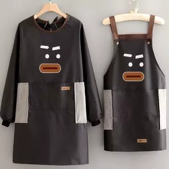 Stain-resistant Cooking Aprons Can Wipe Hands Kitchen Work Clothes Waterproof Apron Kitchen Style A