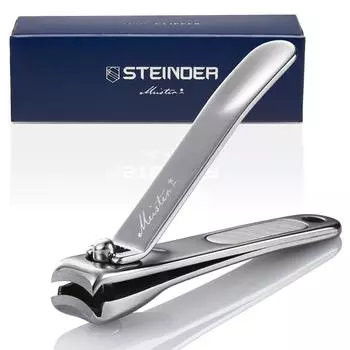Stainder Meister Большие кусачки для ногтей из нержавеющей стали с защитой от брызг, режущая мощность и эргономика для подарка, 1 шт.