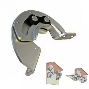 Stainless Steel 180 degrees Hidden Hinge Window Accessories Sliding Limit Hinge Furniture Supplies