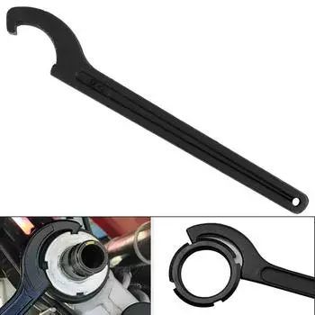 Stainless Steel 22-26mm Crescent Hook Head Round Nut Spanner Hand Tool C Shape Wrench Tool чёрный