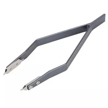 Нержавеющая сталь 7825 V-типа часы пружинный стержень пинцет для ремонта часов инструмент серый