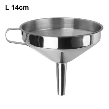 Stainless Steel Bar Wine Beer Oil Flask Funnel With Detachable Filter Wide Mouth Funnels For Canning Kitchen Tools Metal Funnel