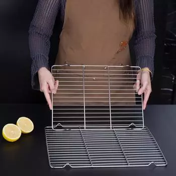 Stainless Steel Barbecue Mesh Oven Pastry Heat Dissipation Mesh Rectangular Barbecue Mesh