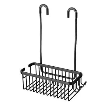 Stainless Steel Bathroom Shower Rack With Hanger Convenient And Practical Bathroom Storage Shelves