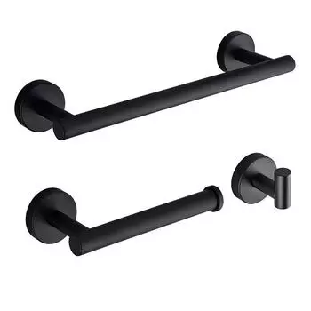 Stainless Steel Bathroom Towel Rack Toilet paper holder Wall-Mounted Bathroom Towel Shelf Holder Balcony Storage Clothes Hanger