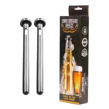 Stainless Steel Beer Chiller Metal Quick-frozen Stick Beverage Cooling Rod Cooler Frozen Whiskey Stones Beer Party Bar Tool