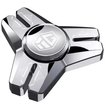 Stainless Steel Best Fidget Spinner EDC Antistresse Metal Relieve Stress Relief Toy Hand Gyroscope for Children Autism ADHD серебряный