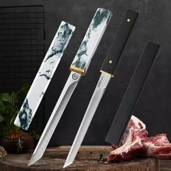 Stainless Steel Boning Knife Kitchen Chef Butcher Knife Sharp for Vegetable and SlicingHand Meat Chop Forge Boning Butcher Knife