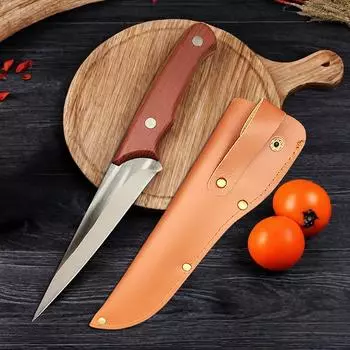 Stainless Steel Boning Knife Kitchen Cleaver Chef Meat Fish Cutting Sushi Knife Vegetable Paring Butcher Cutter