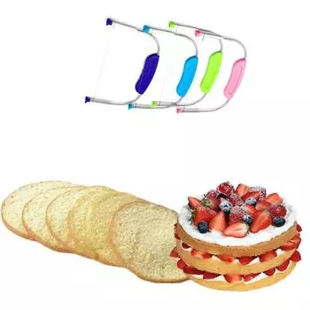 Stainless Steel Cake Leveler Single Line Cake Slicer Cutter Cake Cutting Wire Bread фиолетовый