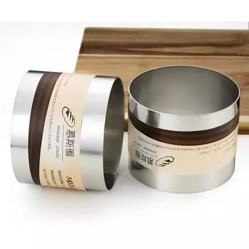 Stainless Steel Cake Mold Ring Round Cake Mould 4/6 Inch Cake Mousse Ring Circle Mold DIY Pastry Cooking Supplies for Baking Round