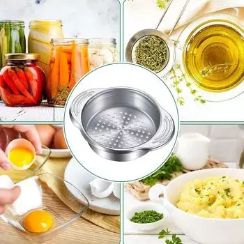Stainless Steel Can Strainer, Tuna Strainer, Canning Colander, Food Strainer, Oil Drainer, Kitchen Vegetable Fruit