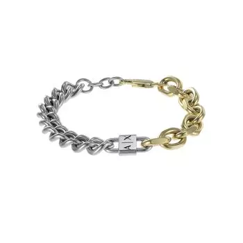 stainless steel chain AXG0115710 [ARMANI EXCHANGE] Men s two-tone bracelet,