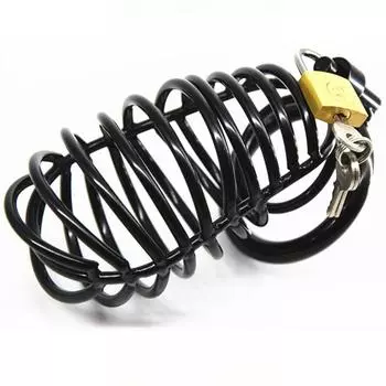 Замок Целомудрия из Нержавеющей Стали Большой Мужской Инструменты Страсти Секс Игрушки для Пары Взрослые Игрушки Секс Игрушки Очиститель Целомудрия Замок Трусы Single Snap Ring40mm