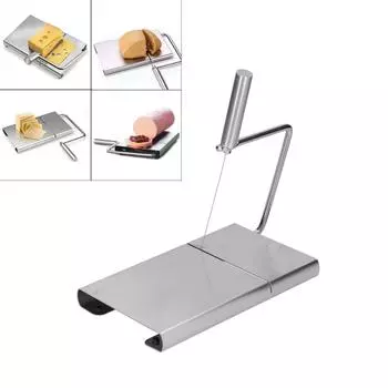 Резак для сыра из нержавеющей стали, проволока для резки сыра, инструмент для нарезки фруктов и овощей для кухни, красочная посылка