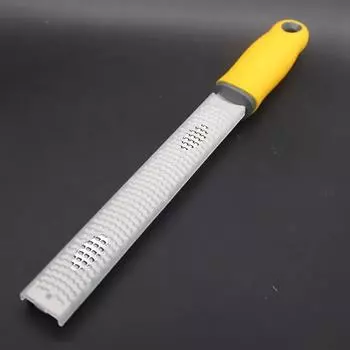 Stainless Steel Cheese Grater and Lemon Zester Gringer Cutter with Non-slip Comfort Handle with Cover красный