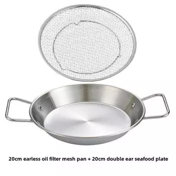 Stainless Steel Chef Frying Strainer Reusable Mesh Strainer Basket French Fries B 20cm