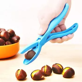 Stainless Steel Chestnut Tool Nut Chestnut Clipper Chestnut Clip Peeler Knife Shell Opener синий