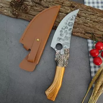 Stainless Steel Cleaver Handmade Forged Butcher Knife Boning Knife Kitchen Chef Knives Meat Fish Slicing Cutter