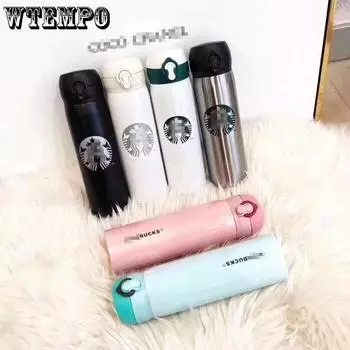 Stainless Steel Coffee Cup Thermos Cup 500ml Vacuum Flasks Portable Stainless Steel Thermos Cup Water Bottle Travel Tea Mug Office Thermos Cup 500ml