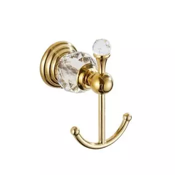 Вешалка для одежды из нержавеющей стали с одним крючком, крючок для ванной комнаты, настенная подвеска с двумя золотыми крючками, полка для ванной комнаты серебряный