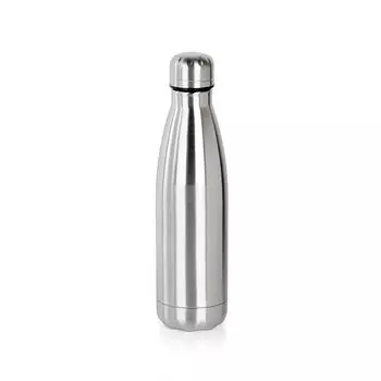 Stainless Steel Double Walled Vacuum Flask/Water Bottle, 24 Hours Hot and Cold, 500 ml, Silver - 1Pc